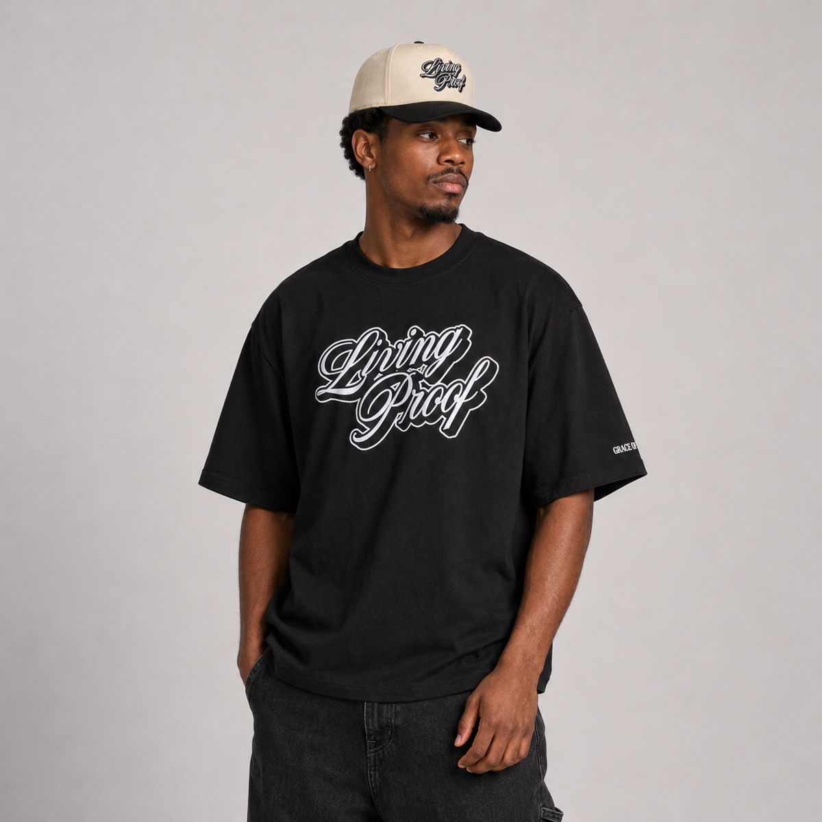 Living Proof Tee (Black/White)