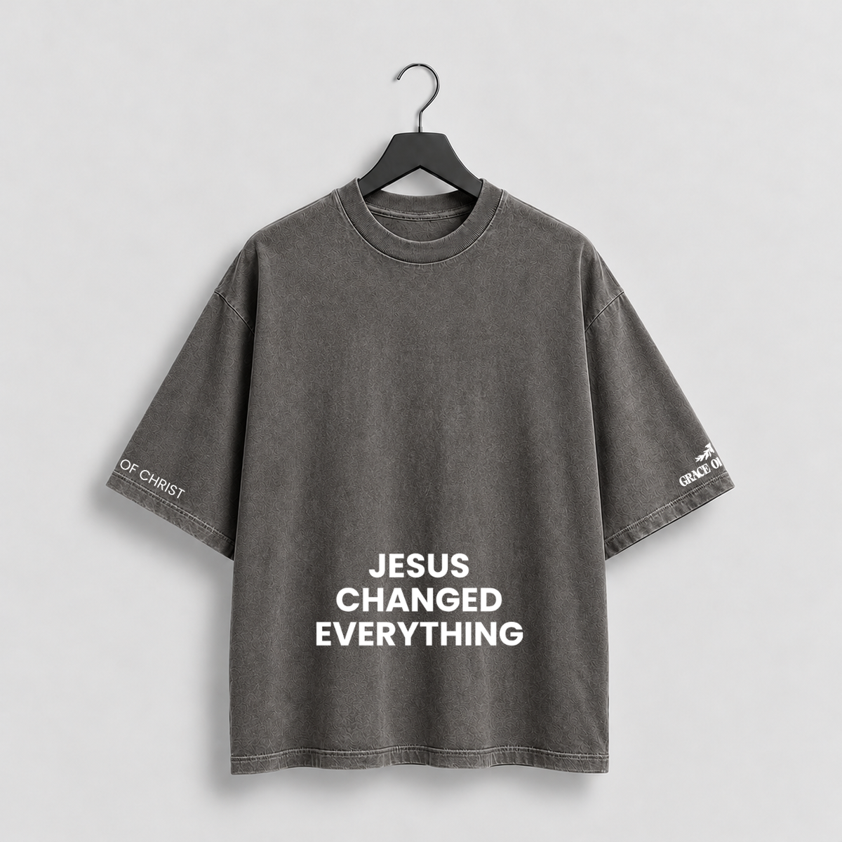 Jesus Changed Everything Tee (Gray/White)