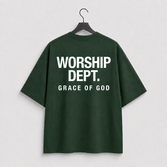 Worship Dept Short Sleeve Shirt (Moss)