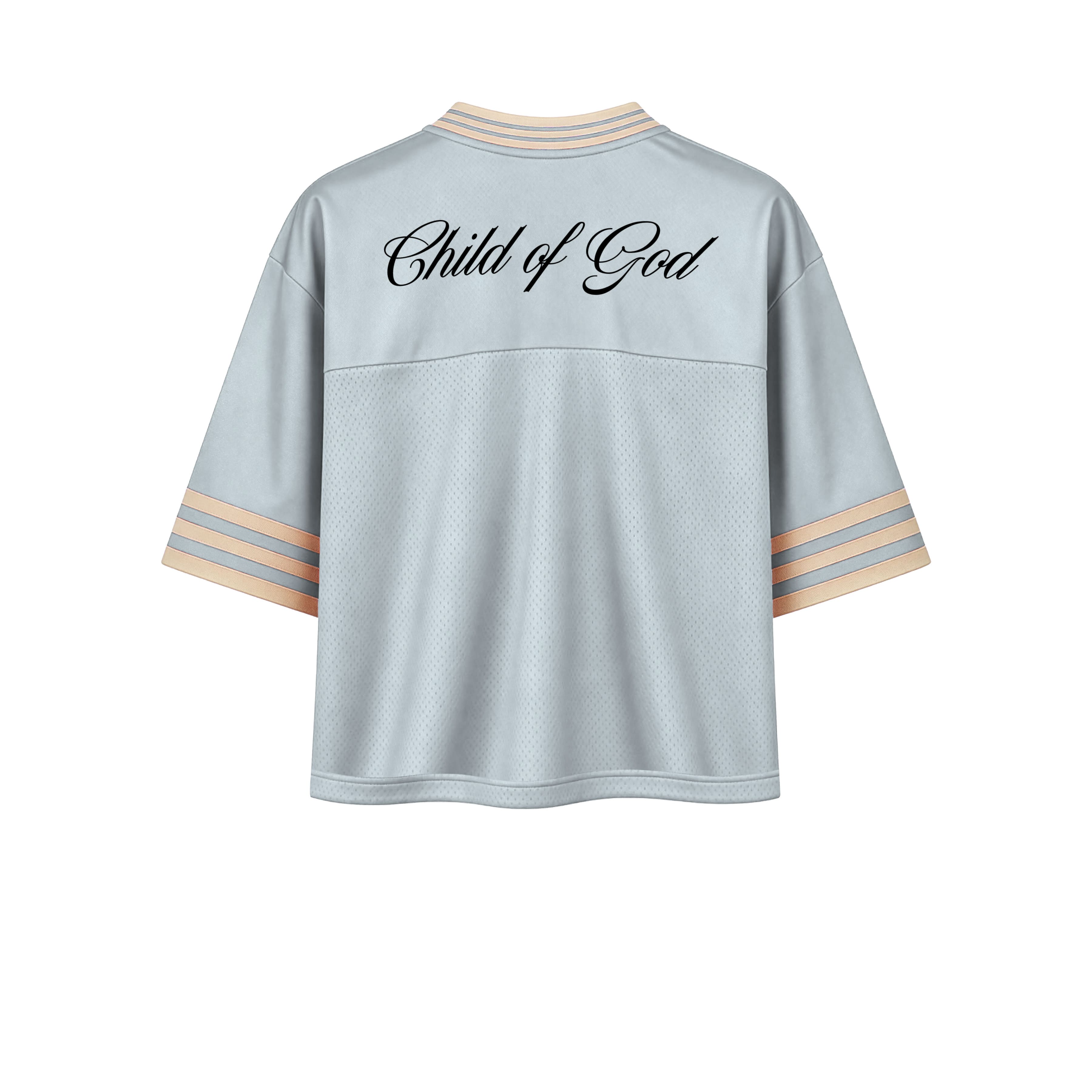 christian hockey jersey faith based clothing apparel God Jesus streetwear blue clothes grace of God