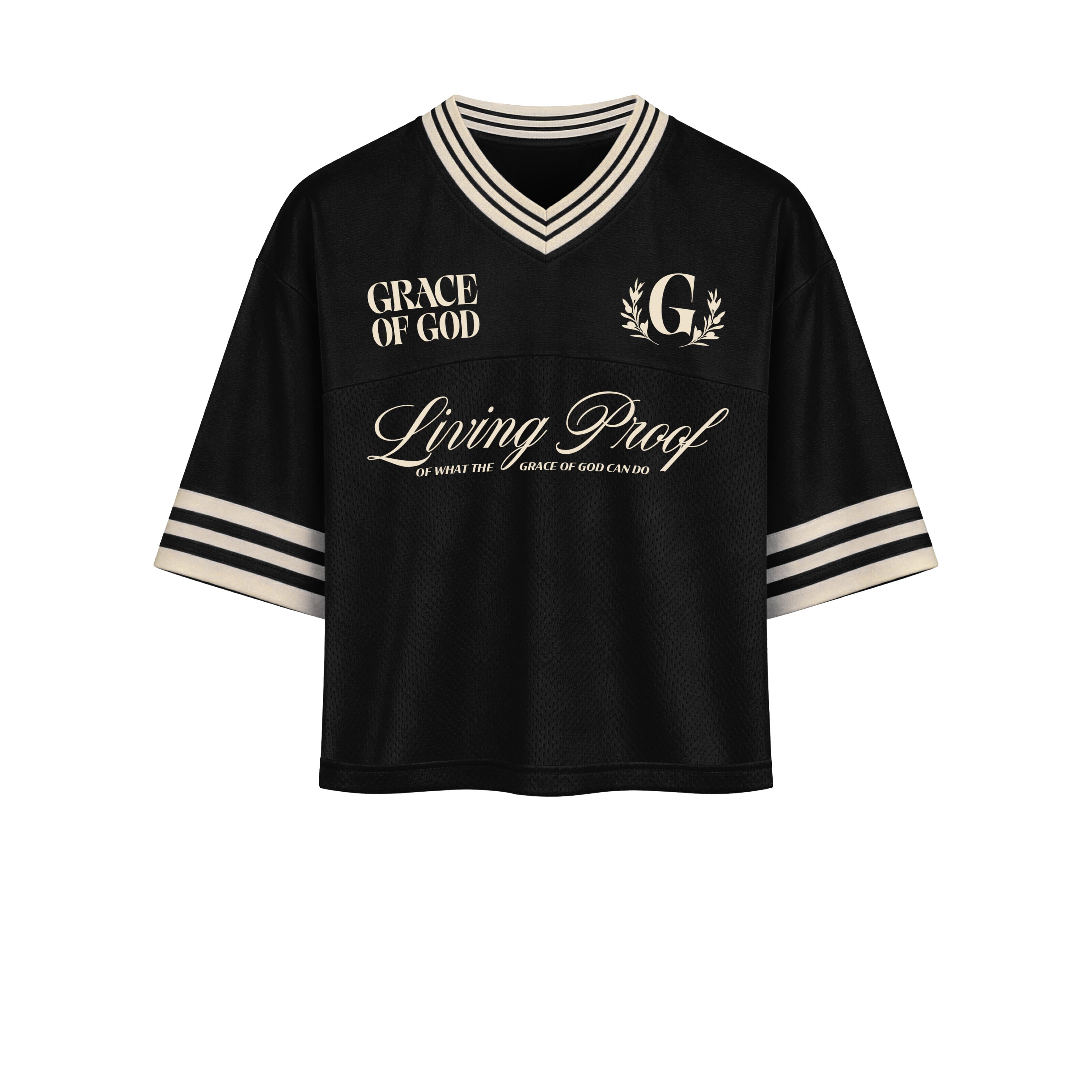 christian hockey jersey fatih based clothing apparel God Jesus streetwear black clothes grace of God