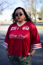 christian hockey jersey fatih based clothing apparel God Jesus streetwear red  clothes grace of God
