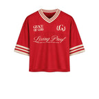 christian hockey jersey fatih based clothing apparel God Jesus streetwear red  clothes grace of God