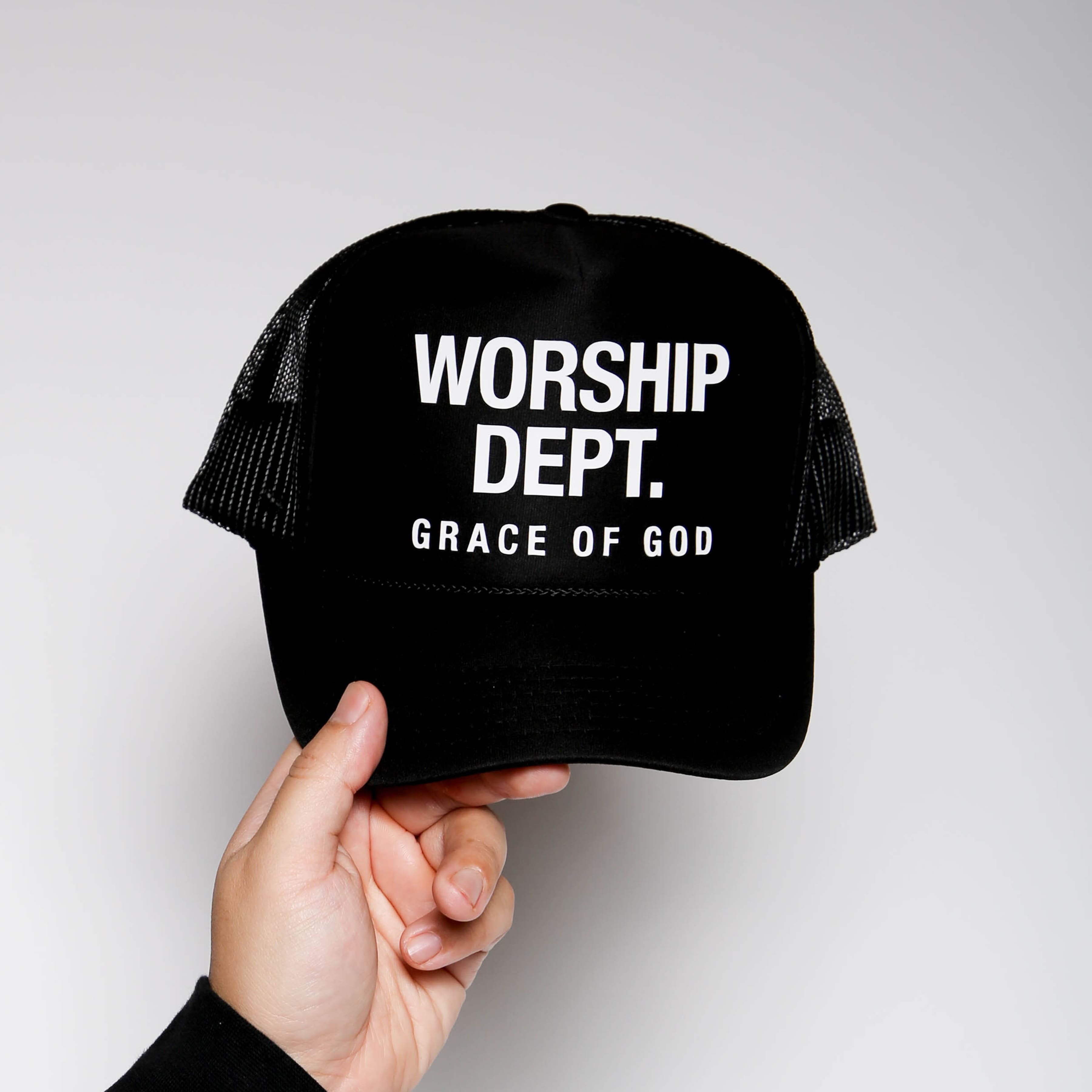 Worship Dept Trucker Hat (Black)