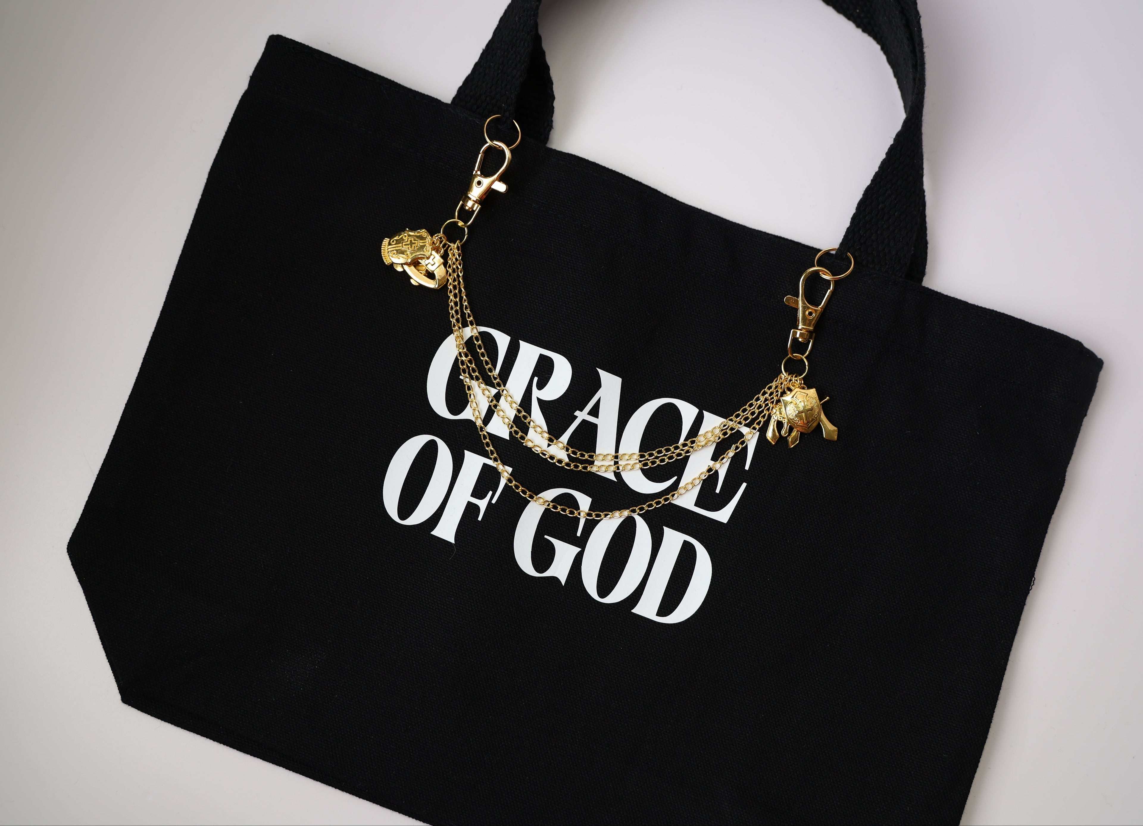 bible tote bag black