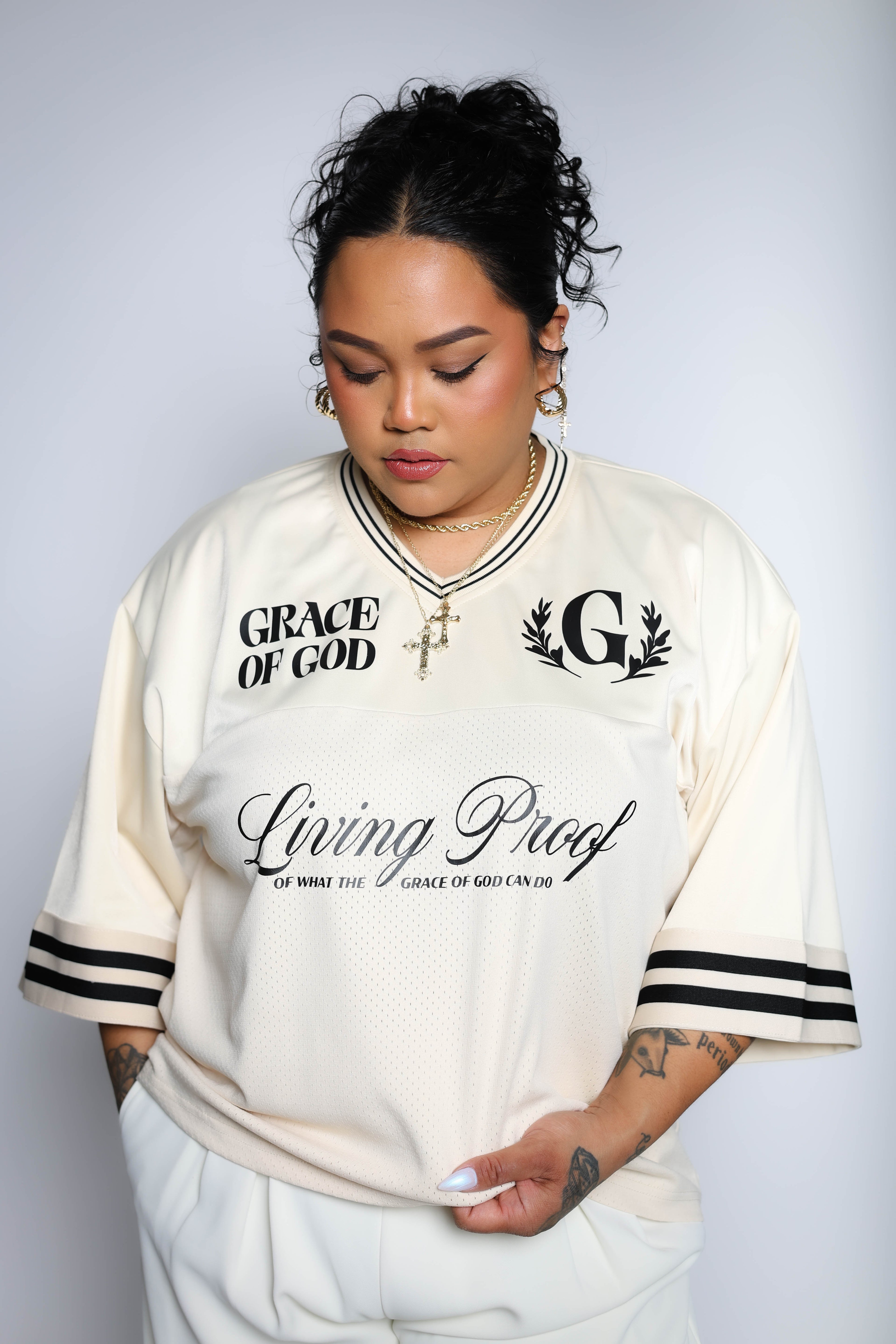christian hockey jersey faith based clothing apparel God Jesus streetwear  clothes grace of God 